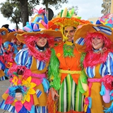 Carnevale di Manfredonia 2018, sfilata carri e gruppi. Foto 003