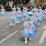 Carnevale di Manfredonia 2018, sfilata carri e gruppi. Foto 041