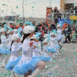 Carnevale di Manfredonia 2018, sfilata carri e gruppi. Foto 044