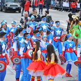 Carnevale di Manfredonia 2018, sfilata carri e gruppi. Foto 080