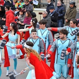Carnevale di Manfredonia 2018, sfilata carri e gruppi. Foto 086