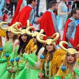 Carnevale di Manfredonia 2018, sfilata carri e gruppi. Foto 087