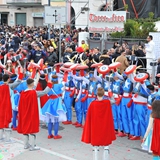 Carnevale di Manfredonia 2018, sfilata carri e gruppi. Foto 088