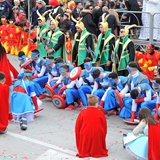 Carnevale di Manfredonia 2018, sfilata carri e gruppi. Foto 089
