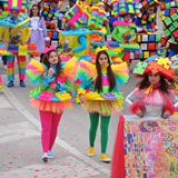 Carnevale di Manfredonia 2018, sfilata carri e gruppi. Foto 233