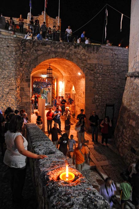 interno del castello di manfredonia