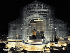 Basilica Siponto e Opera di Edoardo Tresoldi. Foto 047