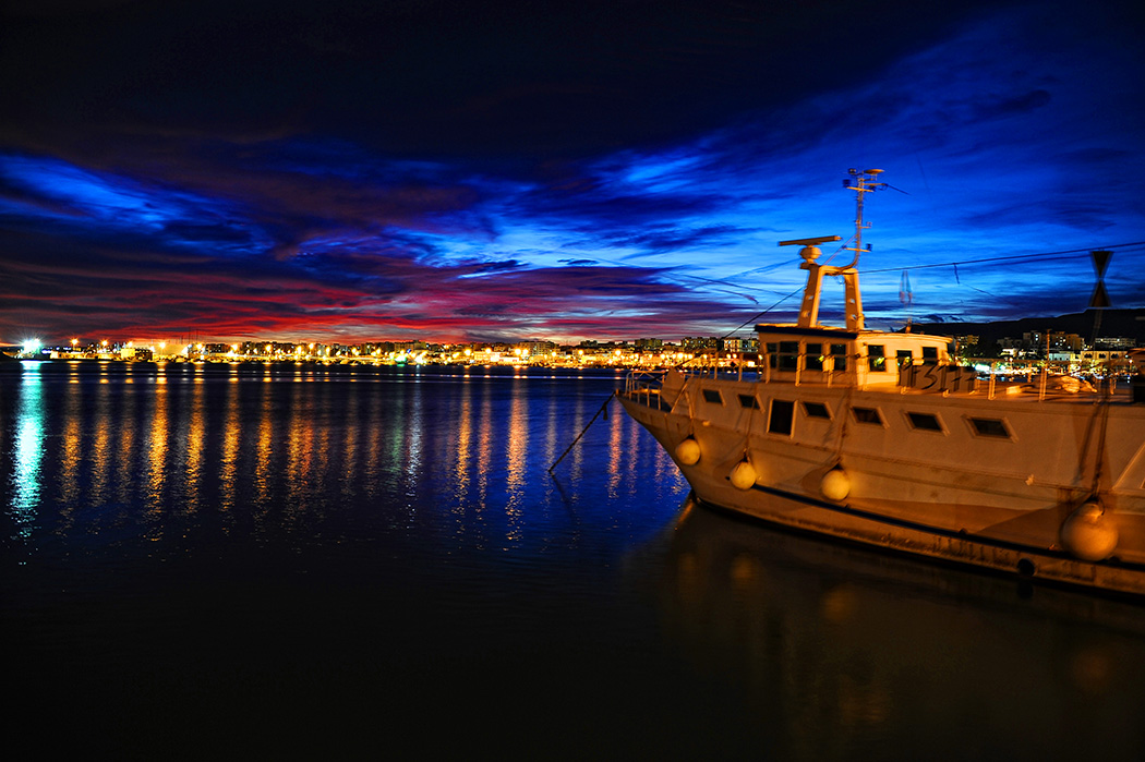 Tramonto di fuoco a Manfredonia