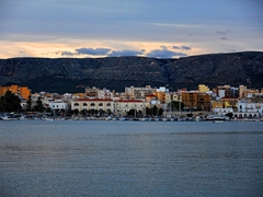 Tramonto di fuoco porto Manfredonia. Foto 003