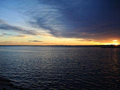 Tramonto di fuoco porto Manfredonia. Foto 006