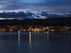 Tramonto di fuoco porto Manfredonia. Foto 021