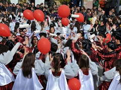 Parata carri allegorici, gruppi mascherati e meraviglie 2015. Foto 104