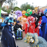 Carnevale di Manfredonia 2018, sfilata carri e gruppi. Foto 007