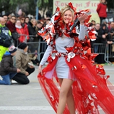 Carnevale di Manfredonia 2018, sfilata carri e gruppi. Foto 028