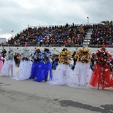 Carnevale di Manfredonia 2018, sfilata carri e gruppi. Foto 032