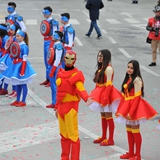 Carnevale di Manfredonia 2018, sfilata carri e gruppi. Foto 083