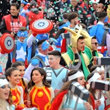 Carnevale di Manfredonia 2018, sfilata carri e gruppi. Foto 096